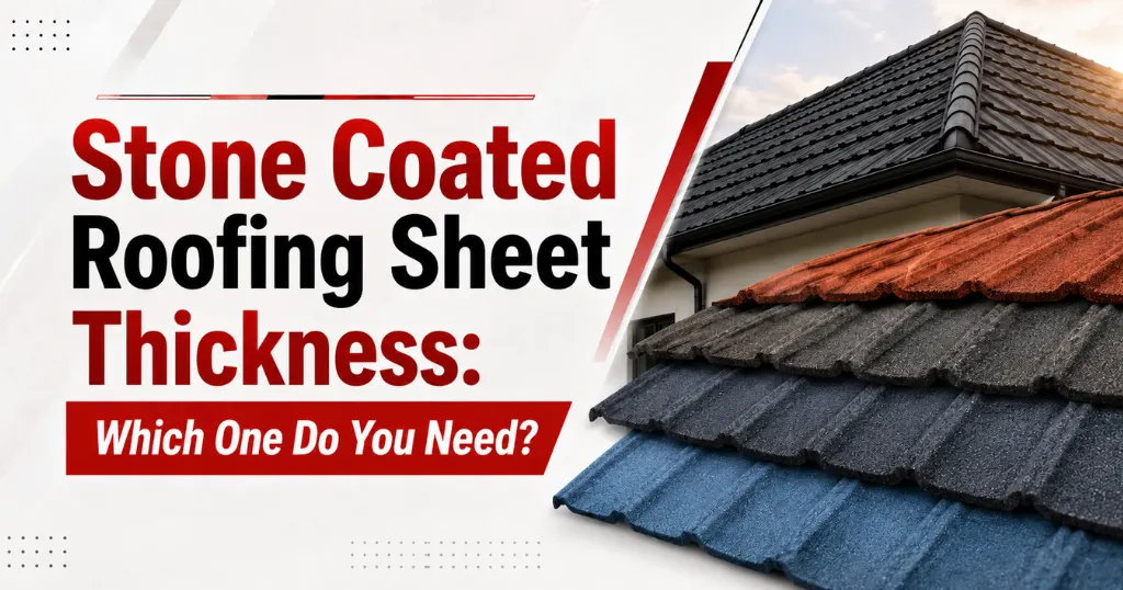 stone roofing sheet thickness
