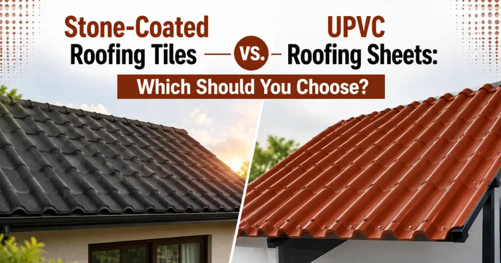 stone-coated roofing vs. upvc sheets